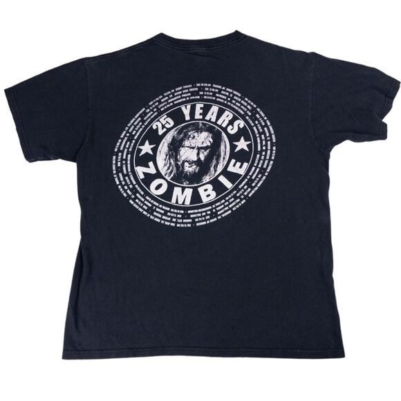 Y2K Rob Zombie Werewolf Baby 2009 Tour Shirt L Black Rock Band Horror Metal Tee - Picture 3 of 6